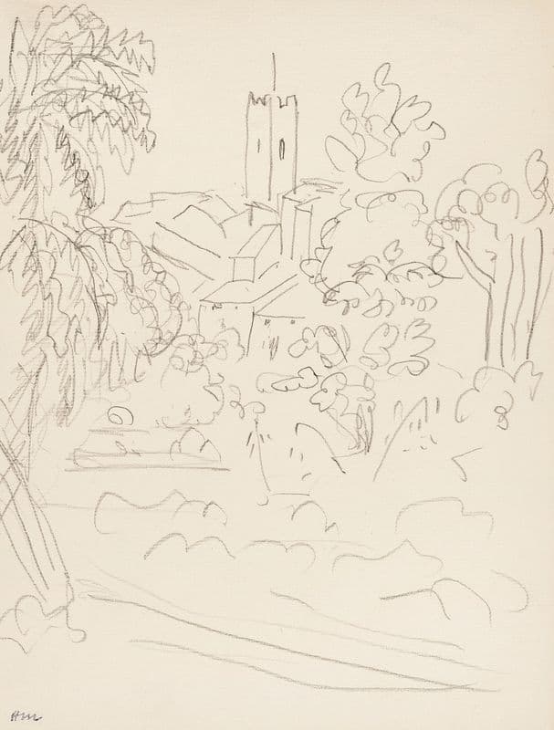 Paysage, Vence as a canvas print