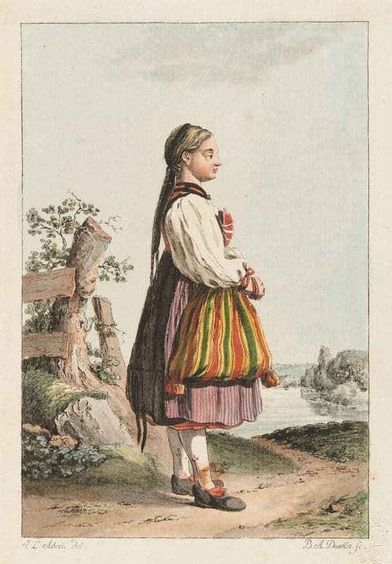 Paysanne de l’Ärgöw (1775 - 1778) as a canvas print