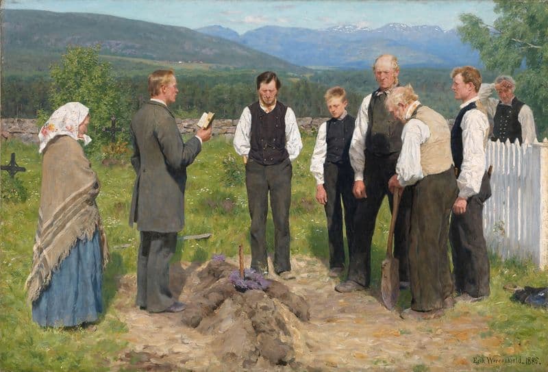 Peasant Burial (1883–1885) as a canvas print