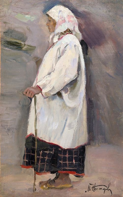 Peasant Woman as a canvas print