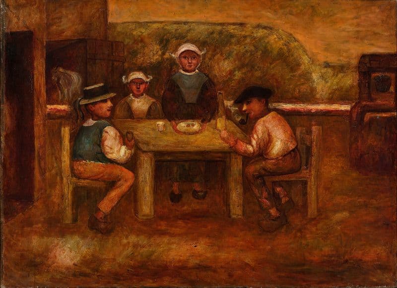 Peasants’ meal as a canvas print