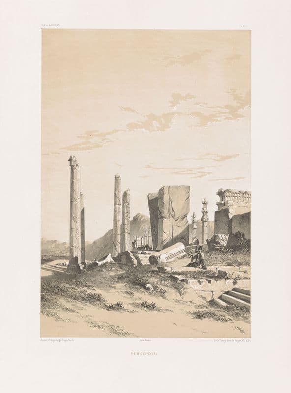Persépolis. (1843-1854) as a canvas print