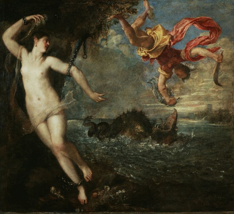 Perseus and Andromeda (about 1554 – 1556) as a canvas print
