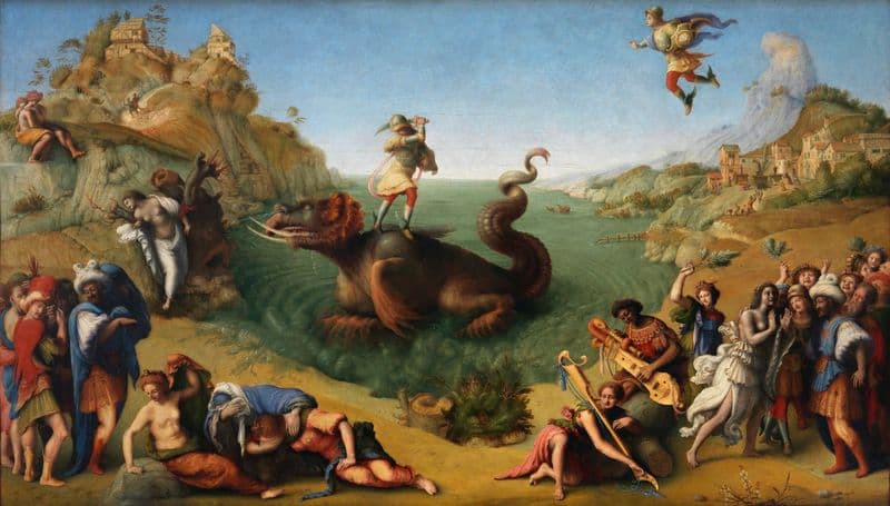Perseus Frees Andromeda (1510-1515) as a canvas print