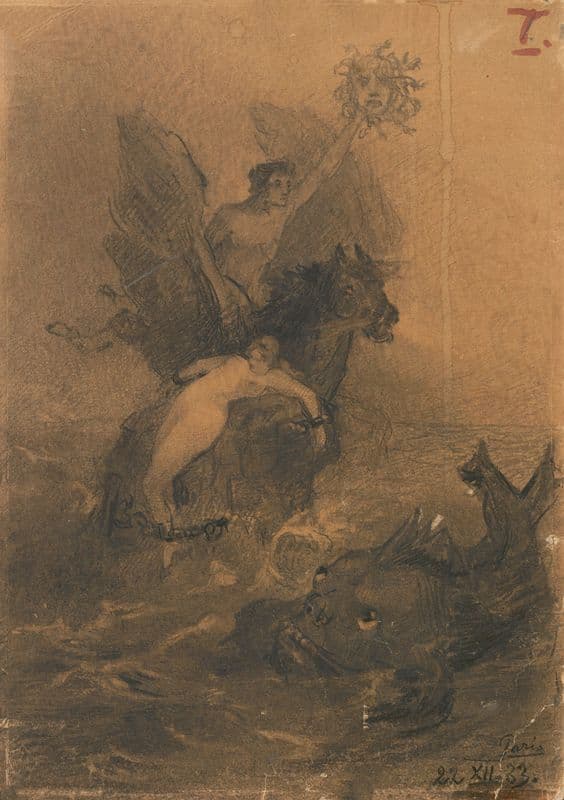 Perseus Liberating Andromeda as a canvas print