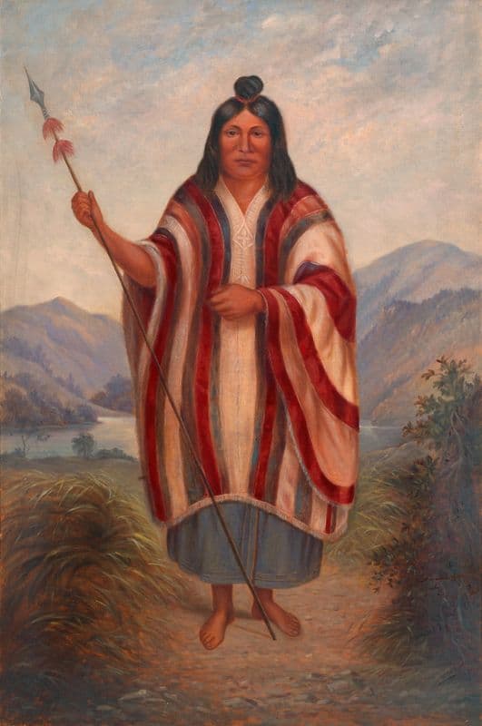 Peruvian Indian (ca. 1890-1899) as a canvas print