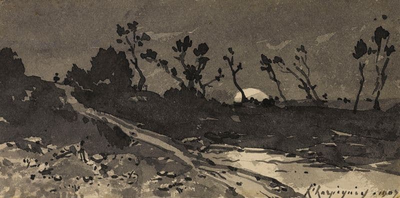 Petit paysage as a canvas print