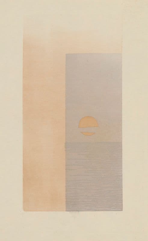 Petit soleil couchant (Knocke, Belgique) as a canvas print