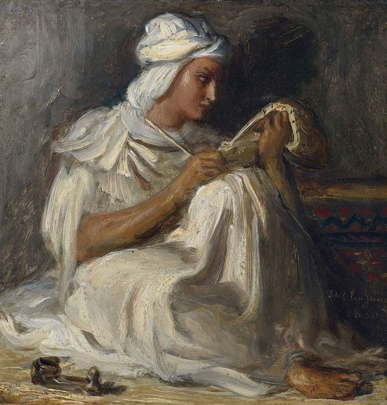 Petit Taleb (Poète Arabe) as a canvas print