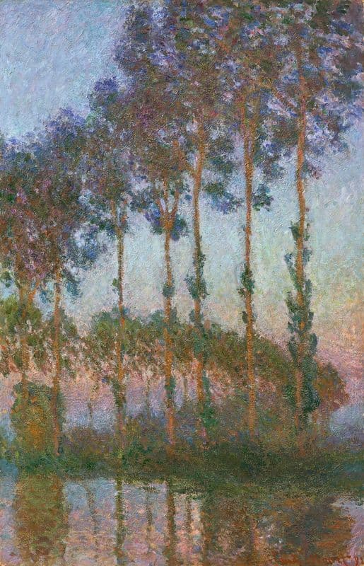 Peupliers au bord de l’Epte, crépuscule as a canvas print