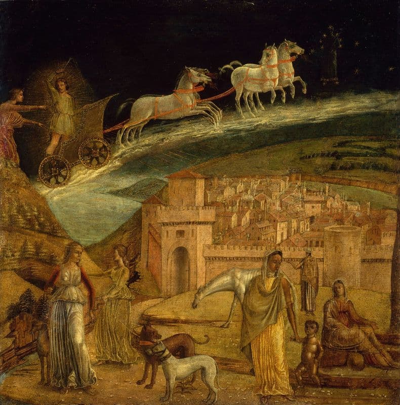 Phaeton Driving the Chariot of Phoebus (1475-1500) as a canvas print