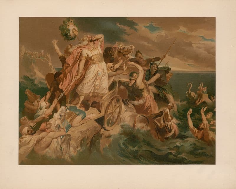 Pharaoh’s downfall as a canvas print