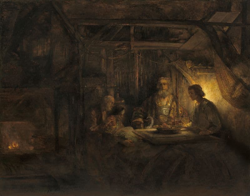 Philemon and Baucis as a canvas print