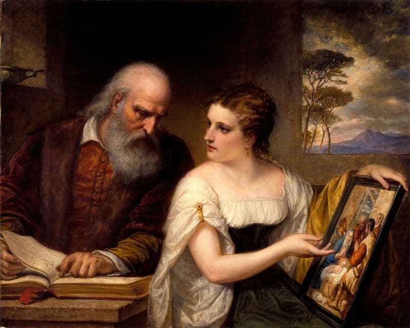 Philosophy and Christian Art as a canvas print