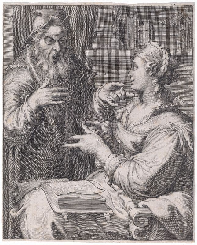 Philosophy (c. 1597) as a canvas print