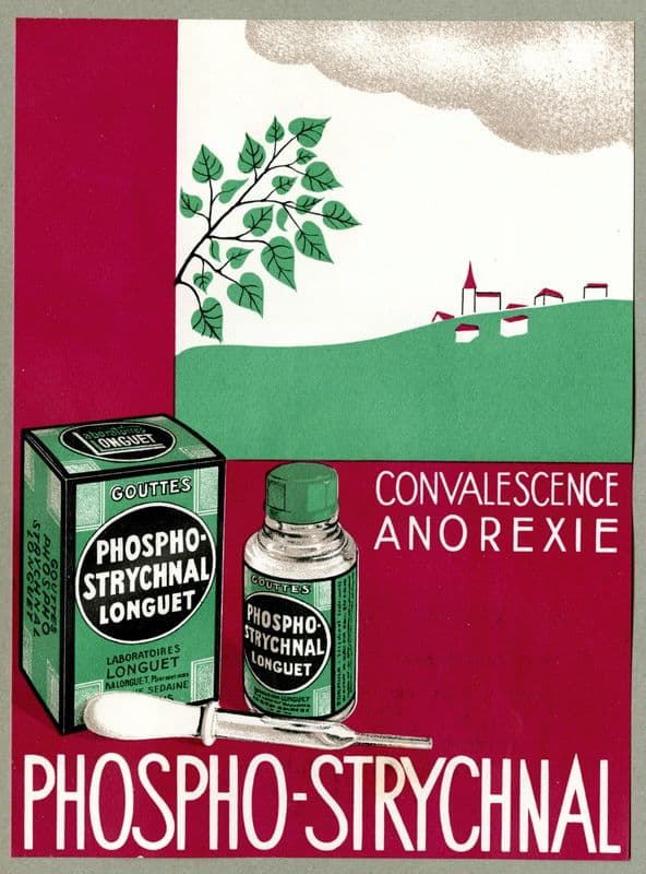 Phospho-Strychnal (1910-1950) as a canvas print