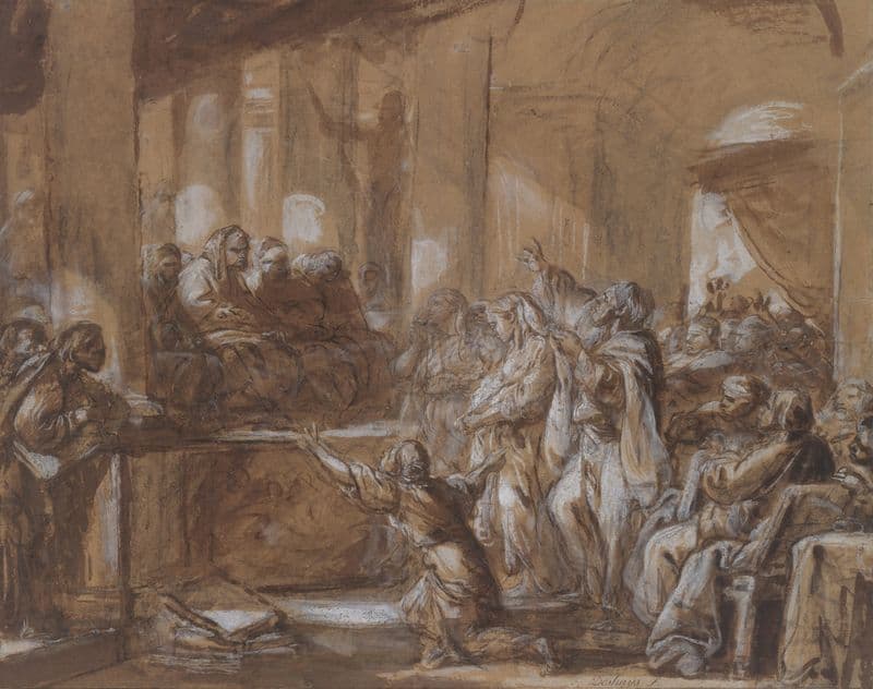 Phryne Before the Areopagus (18th century) as a canvas print