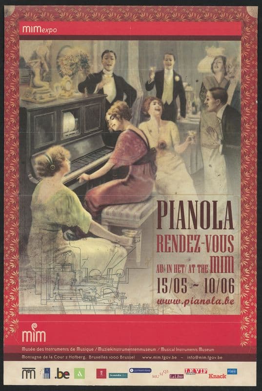 Pianola Rendez Vous au;in het;at the MIM as a canvas print