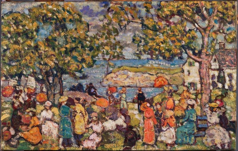 Picnic as a canvas print