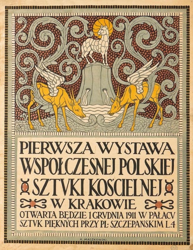 Pierwsza wystawa współczesnej polskiej sztuki kościelnej w Krakowie as a canvas print