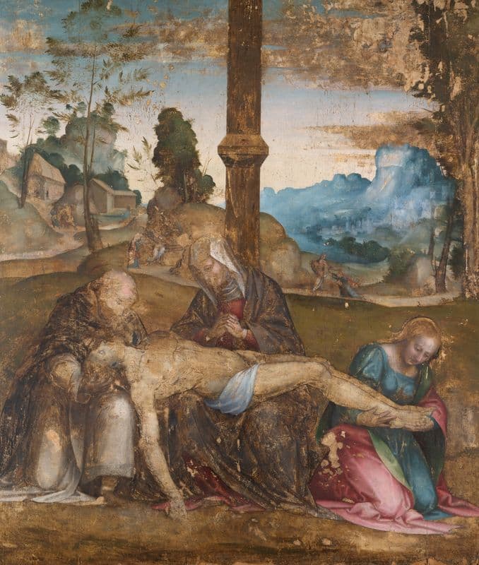 Pietà (ca. 1520) as a canvas print
