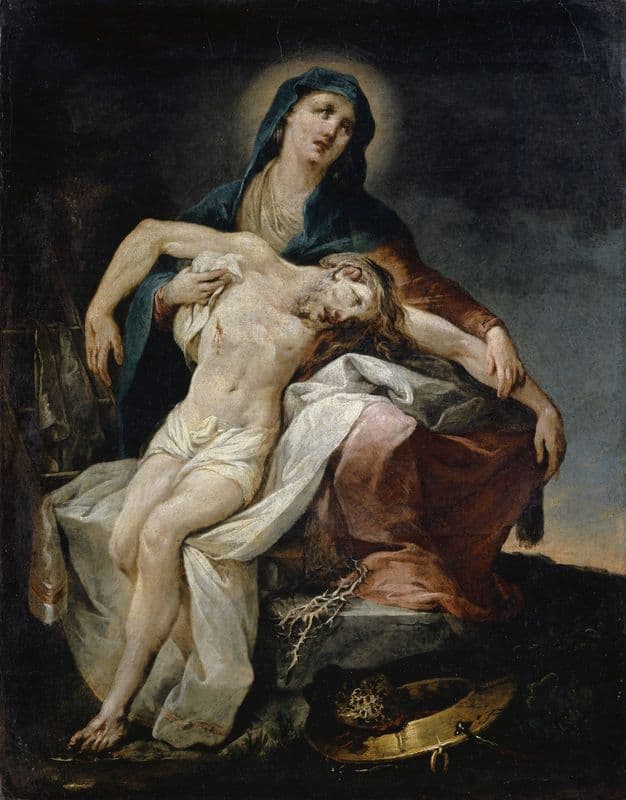 Pietà as a canvas print