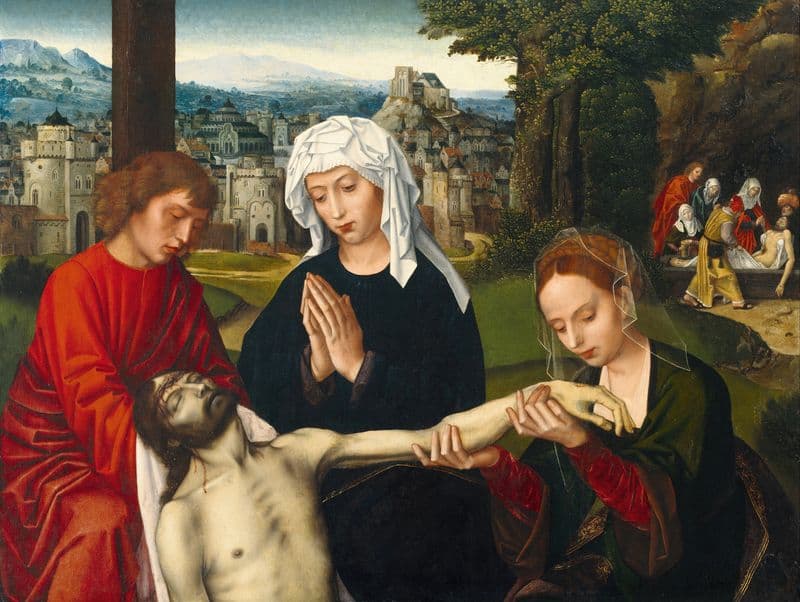 Pietà at the Foot of the Cross as a canvas print