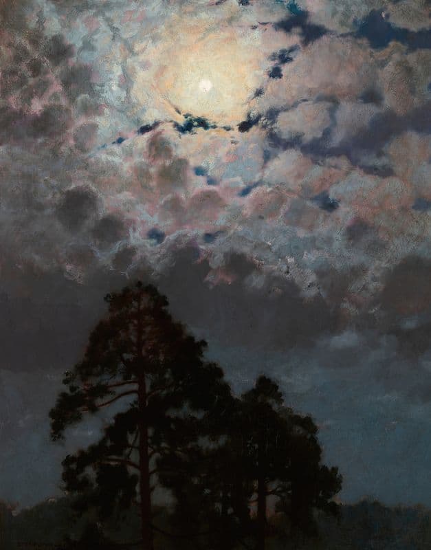 Pines as a canvas print
