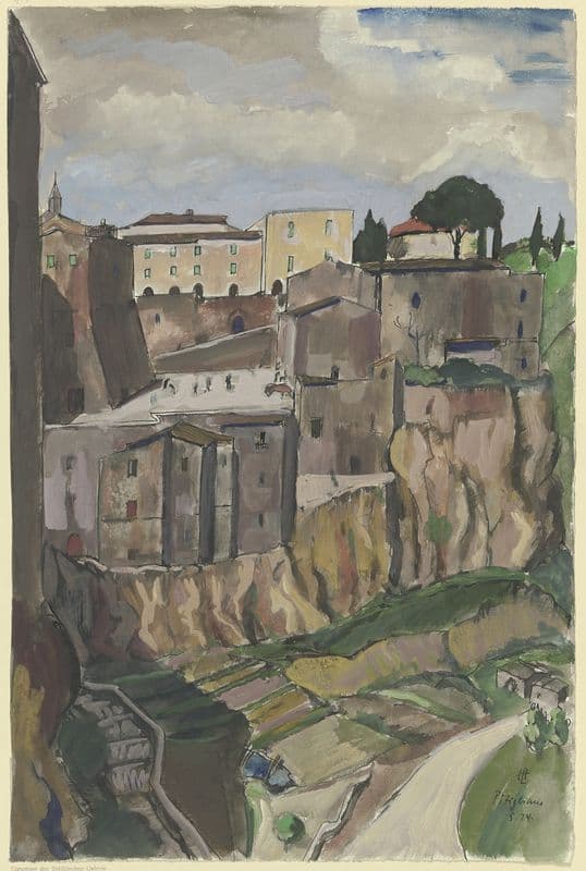 Pitigliano as a canvas print
