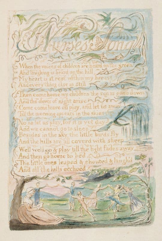 Pl. 24 – Nurses Song as a canvas print