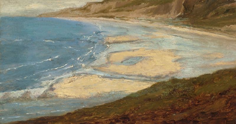 Plage Près Du Mont-Saint-Michel as a canvas print