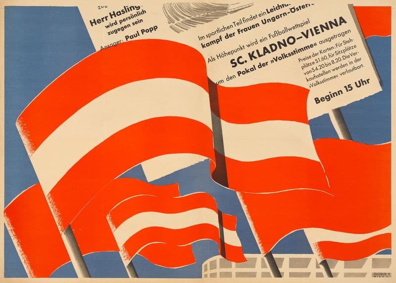 Plakat für das Fest 1 Jahr Österreichische Volksstimme; Volksstimmefest 1946 as a canvas print