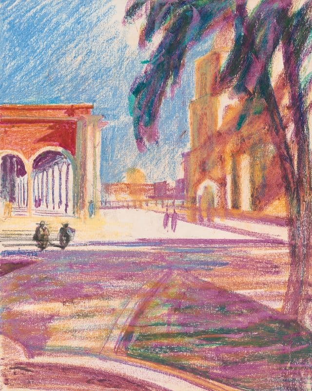 Plaza, Nochistlá́n, Mexico as a canvas print