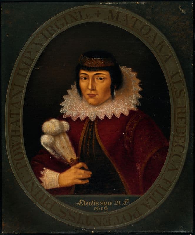 Pocahontas (ca. 1890) as a canvas print