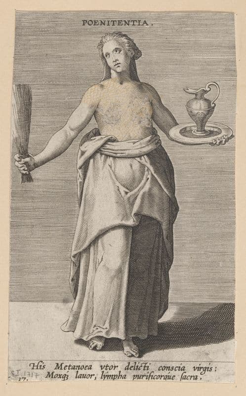 Poenitentia (1585-1590) as a canvas print