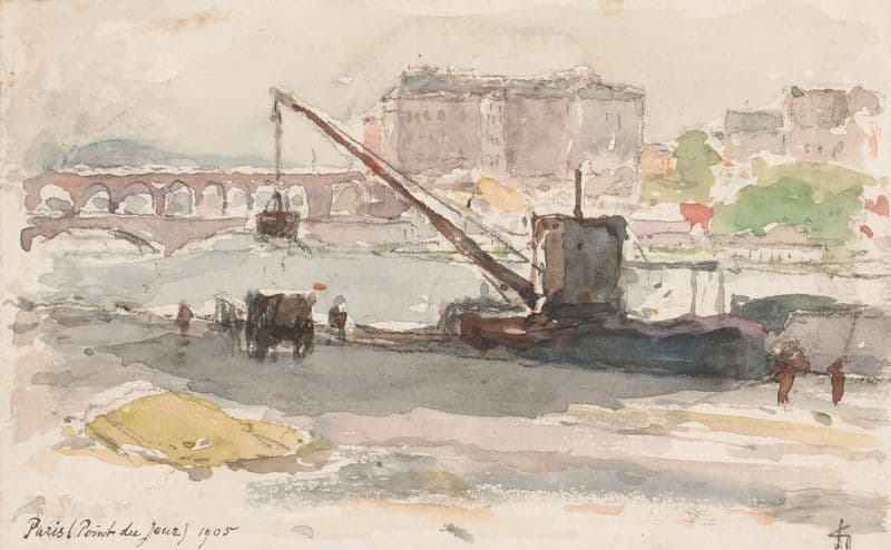 Point du Jour, Parijs as a canvas print