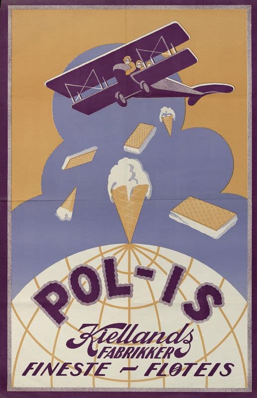 Pol-is ; fineste – fløteis as a canvas print