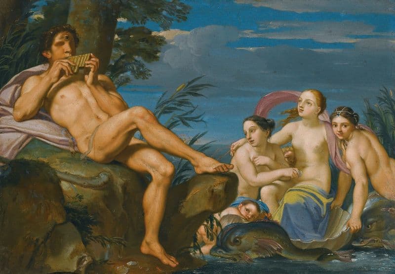 Polyphemus And Galatea (17th Century) as a canvas print