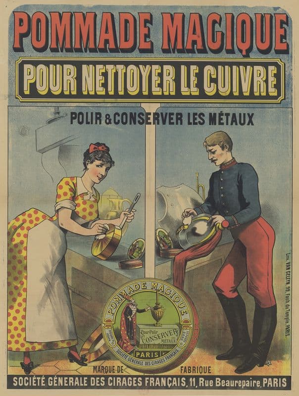 Pommade magique pour nettoyer le cuivre, polir et nettoyer les métaux as a canvas print
