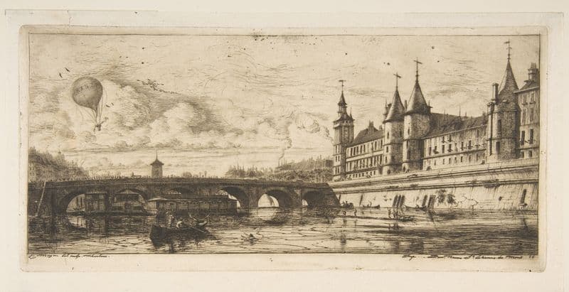 Pont-au-change, Paris as a canvas print