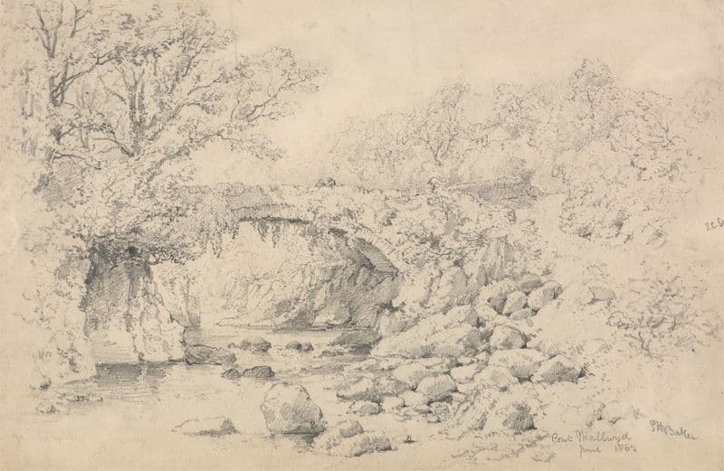 Pont Mallwyd as a canvas print