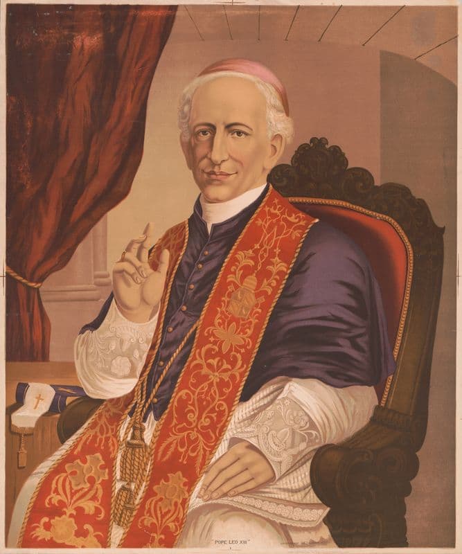Pope Leo XIII as a canvas print