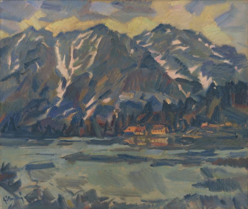 Popradské Pleso Lake as a canvas print