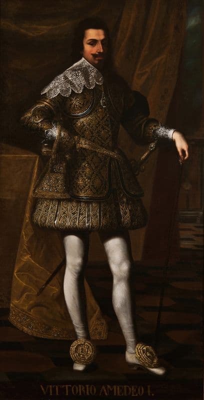 Portait of Vittorio Amedeo I (18th Century) as a canvas print