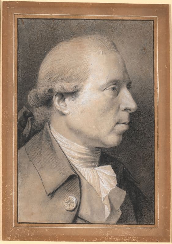 Portræt af billedhuggeren, professor Nikolaj Dajon as a canvas print