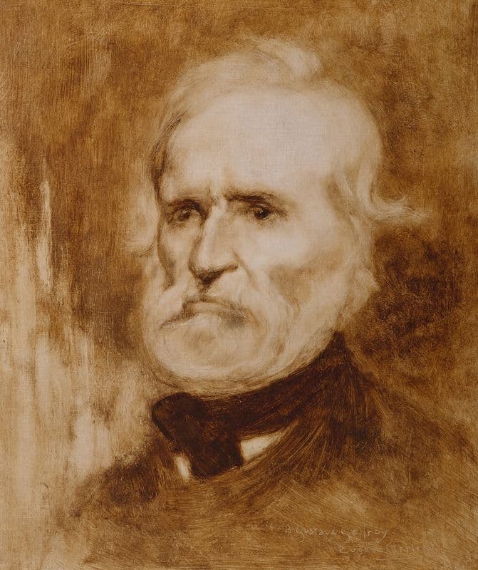 Portrait d’Auguste Blanqui (1805-1881), homme politique. as a canvas print
