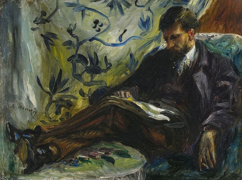 Portrait d’Edmond Maître as a canvas print