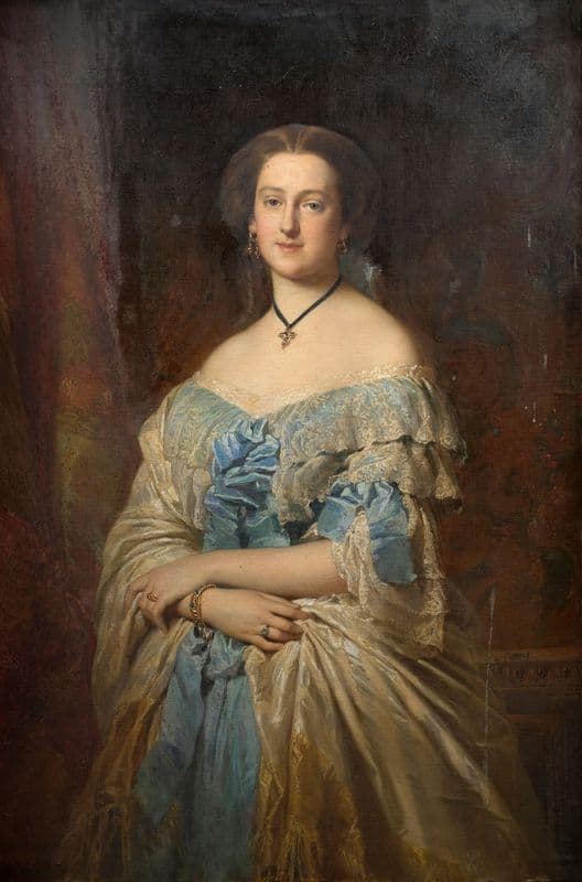 Portrait d’Elisabeth de Flavigny, marquise de La Grange as a canvas print