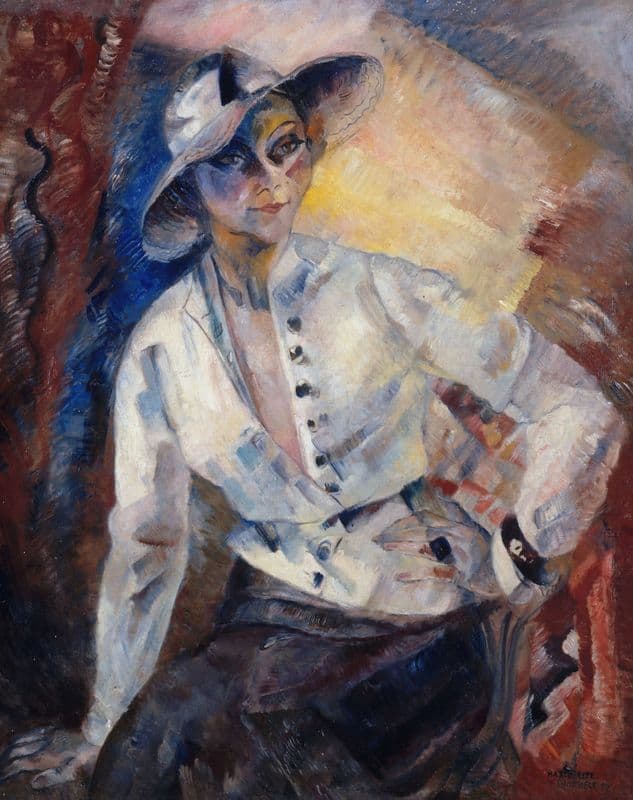 Portrait d’Yvonnes Printemps (1894-1977), comédienne et chanteuse as a canvas print