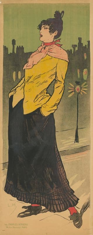 Portrait Eugénie Buffet (ca. 1897) as a canvas print